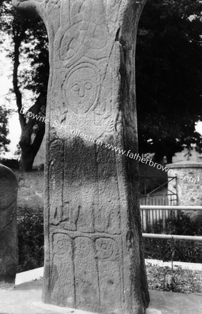 CARNDONAGH : HIGH CROSS DETAIL OF SHAFT EAST FACE